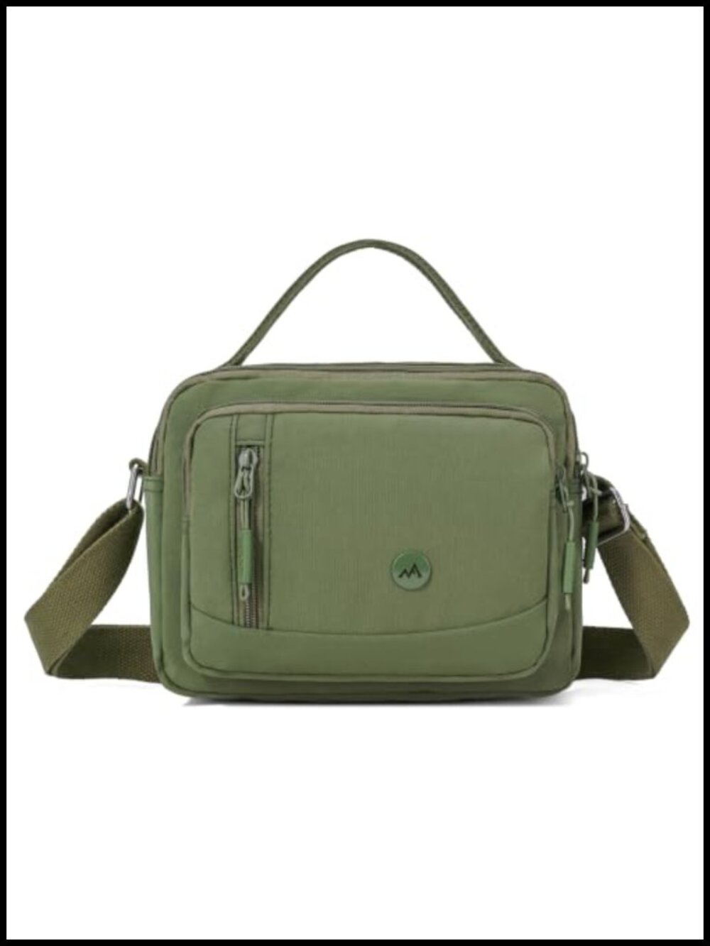 Small Nylon Crossbody Bag Multi-Pocket Travel Purse Adjustable Strap